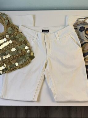 Y2K Vintage Wet Seal Low Rise 100% Cotton White Pants Women’s Size XS